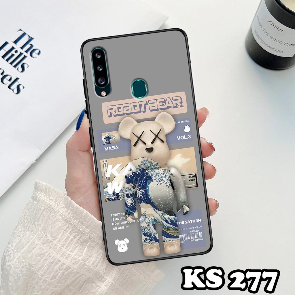 Ốp lưng Samsung A20 - A20s - A30 - A30s - Ốp Samsung in hình Gấu B.Ŗİ.ÇK - Lưng nhám viền TPU cao cấp