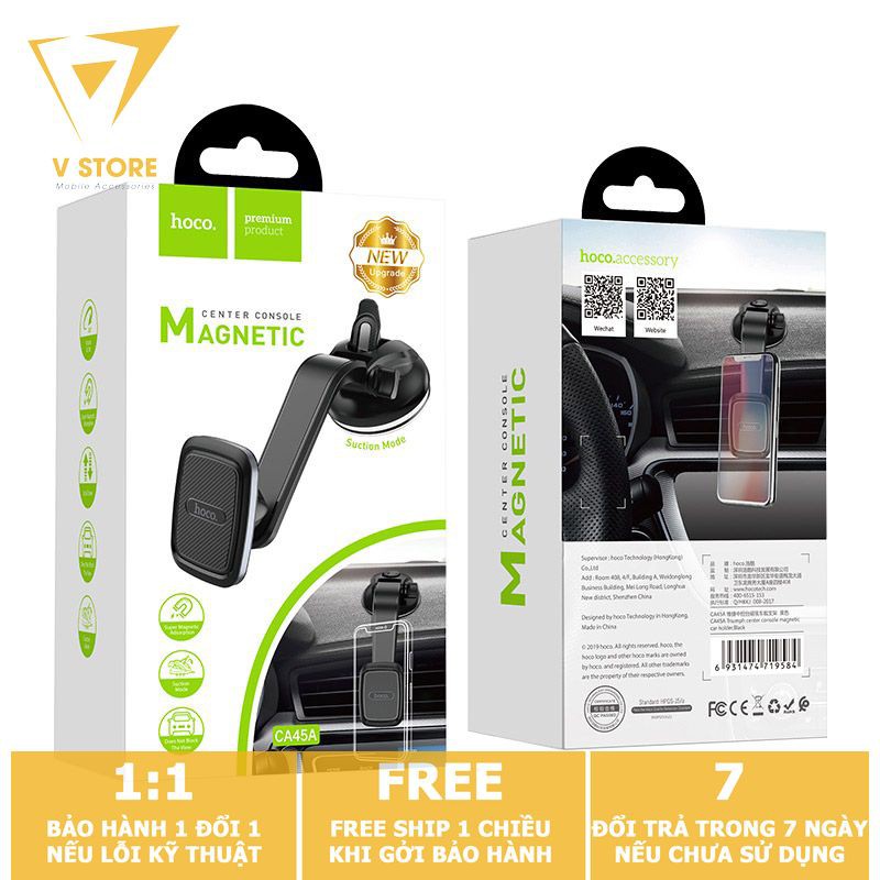 GIÁ ĐỠ KẸP ĐIỆN THOẠI NAM CHÂM HOCO CA45A TRÊN XE HƠI Ô TÔ NHỰA ABS CAO CẤP [HOCO ĐÀ NẴNG]