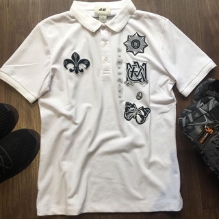 Áo thun nam có cổ H&M Real