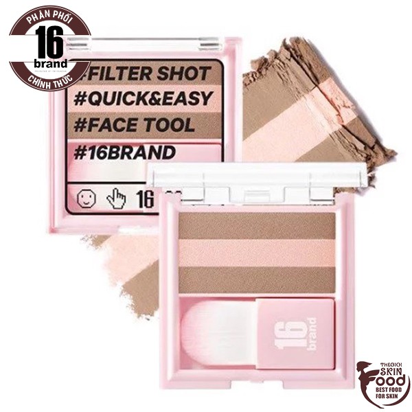 Phấn Tạo Khối Và Highlight Đa Năng 16Brand Filter Shot Contour Peach 7g | BigBuy360 - bigbuy360.vn
