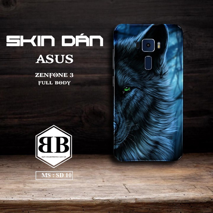 Bộ Dán Skin Asus Zenfone 3 Dán full lưng viền siêu chất dùng thay ốp lưng điện thoại cực đẹp