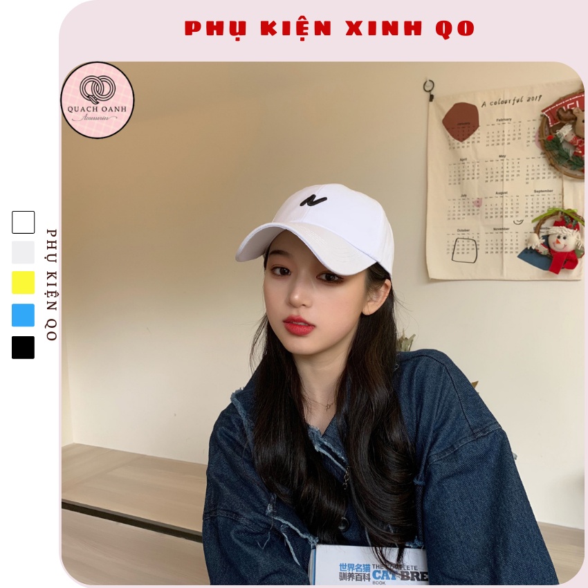 Mũ lưỡi trai ❤️ Nón kết thêu chữ phong cách Ulzzang CAP16