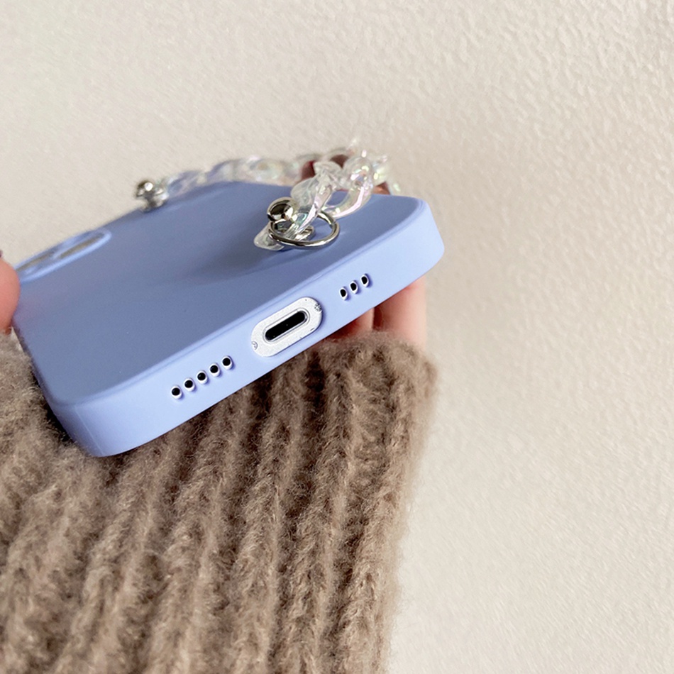 Ốp Điện Thoại Dẻo Trong Có Dây Đeo Tay Bảo Vệ Camera Cho IPhone 7 8 6 S Plus X Xs Max 7+ 8+ 6+ 6s+
