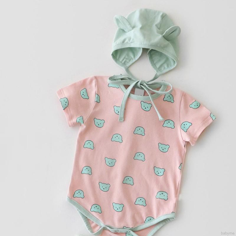 Áo Liền Quần + Nón Cho Bé Mới Sinh