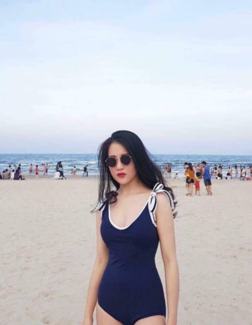 Bikini Đồ Bơi Nữ Liền Thân Cao Cấp Nơ Vai  BELLA TV-009