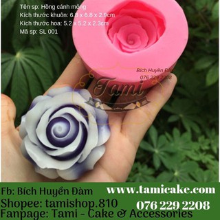 Khuôn hoa hồng cánh mỏng