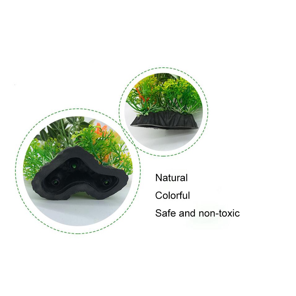 Cây nhựa nhân tạo dưới nước mới bể cá bể cá thủy sinh cây bụi giả cỏ nước xanh xem trang trí mô phỏng