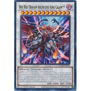 Thẻ bài Yugioh - TCG - Hot Red Dragon Archfiend King Calamity / MGED-EN070'