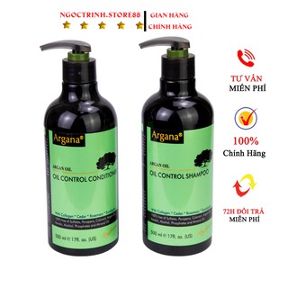 Dầu gội Argana Control kiềm dầu, sạch gàu, sạch dầu, phục hồi tóc mềm mượt Size: 500 - 750ml