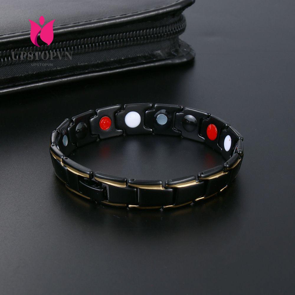 Vòng đeo tay UPSTOP bằng nam châm + hợp kim có thể tháo ra hỗ trợ chăm sóc sức khỏe kiểu dáng thời trang