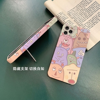Ốp Điện Thoại Dẻo Họa Tiết Hoạt Hình Quái Vật Kèm Giá Đỡ Cho Iphone11 iphonex/xr/xs/se2 Apple 8plus/7 11promax
