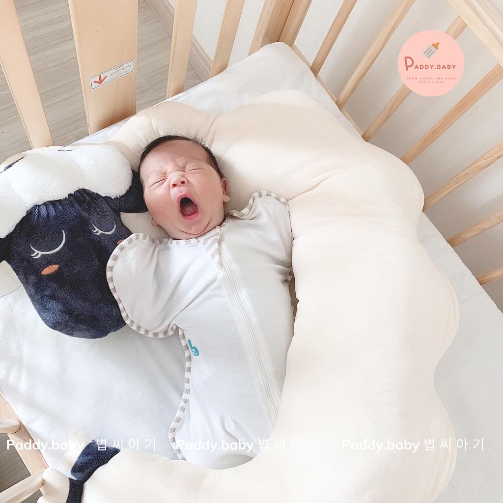 Gối cừu chữ C đa năng Good night baby Ellusben Hàn Quốc - made in Korea