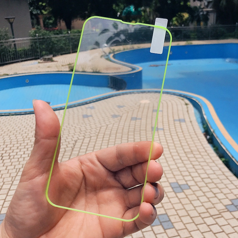 Ốp Điện Thoại Kính Cường Lực Dạ Quang Cho IPhone X XR XS MAX 13 12 11 Pro MAX 6 6S 7 8 PLUS SE 2020