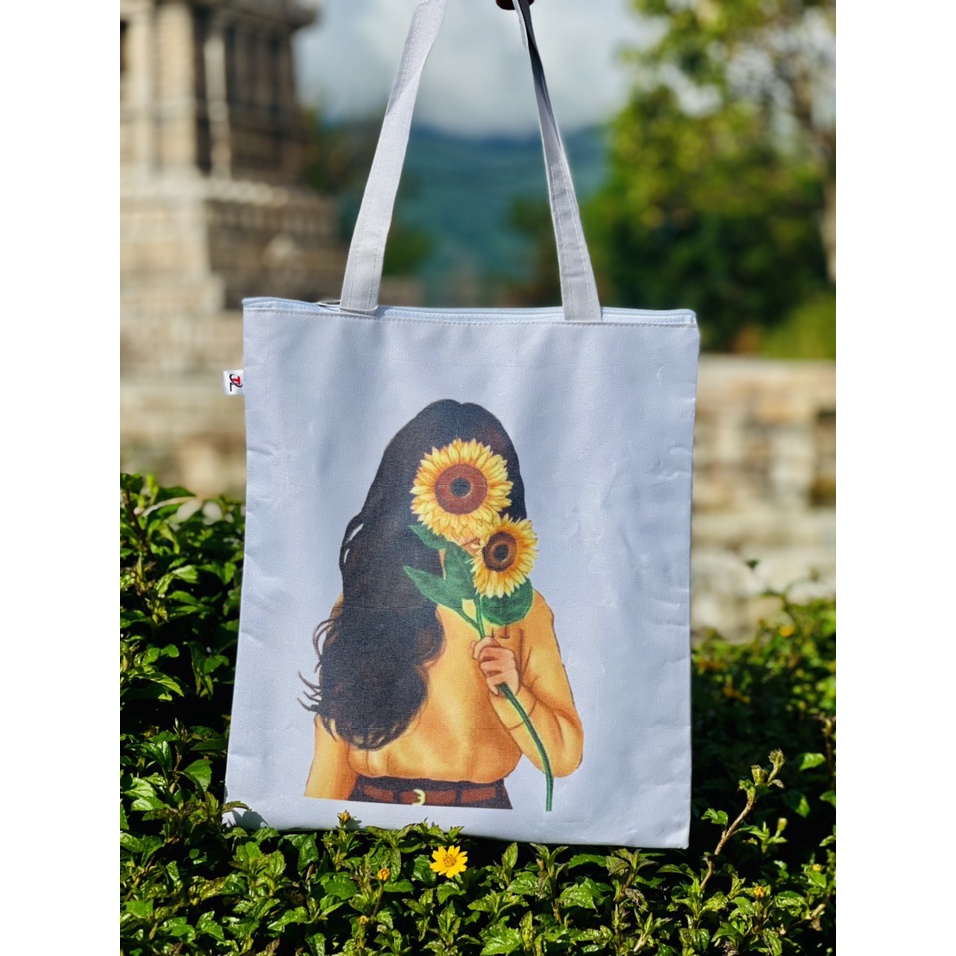 Túi tote cô gái chất liệu vải bố , vải canvas TL nhiều mẫu mã khách lựa chọn , phong cách basic cho cả nam và nữ