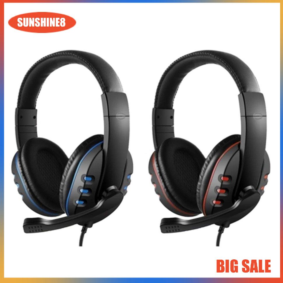 【SUN】Wired Gaming Headphones Noise Canceling Earphone Microphone Volume Control