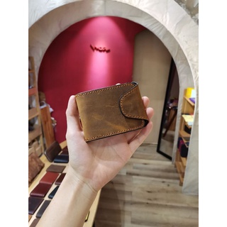 Ví nam mini Kimmy da sáp pullup thương hiệu Hoahandmade