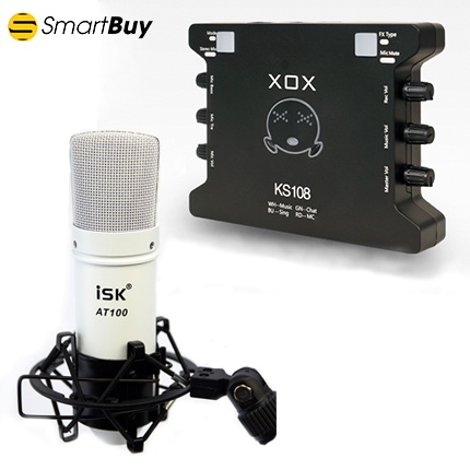 Combo Sound Card sd  K10    Và Micro Thu Âm IS max  pro26
