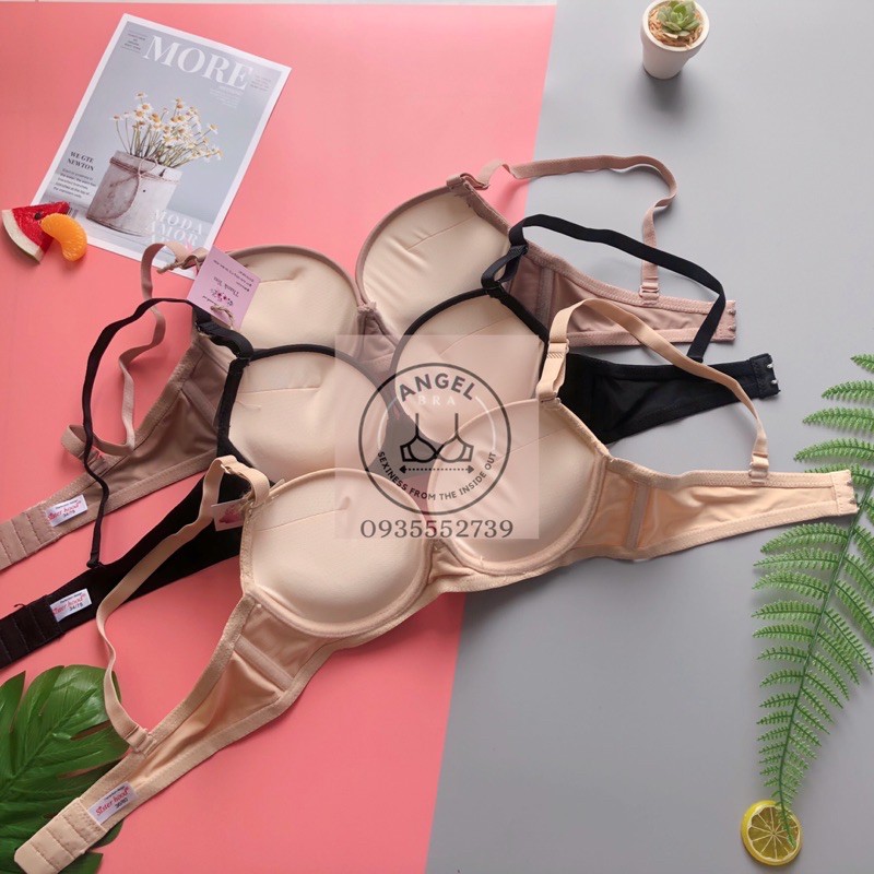 Áo lót ngực đệm dày Thái Lan Sisterhood 2354 mặc áo dài có gọng vải mát thoáng khí
