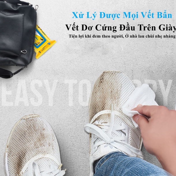 Khăn Giấy Lau Giày Siêu Sạch SNEAKER HỘP 30 Miếng Tiện Dụng Vệ Sinh Sạch Sẽ