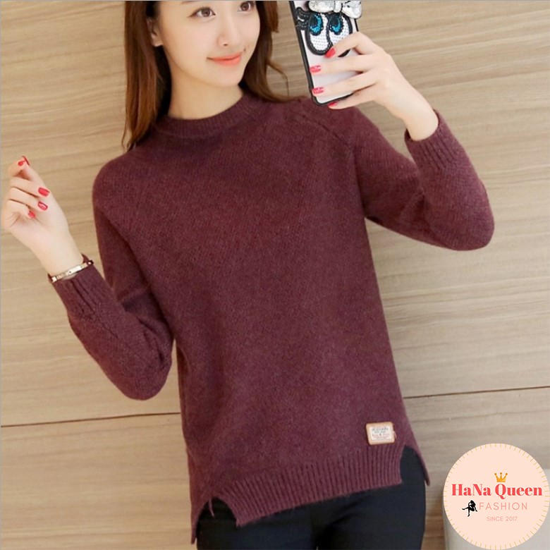 Áo len xẻ vạt phong cách Hàn Quốc chất siêu đẹp (có ảnh thật)