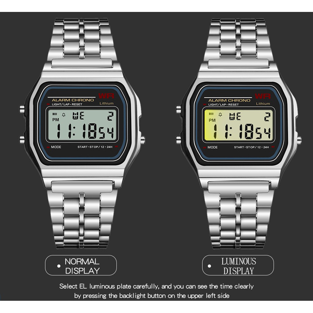 Đồng hồ thể thao nam nữ WR điện tử, full chức năng | BigBuy360 - bigbuy360.vn