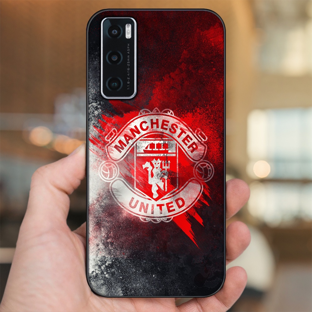 Ốp lưng Vivo V20 SE viền đen in hình MU Manchester United