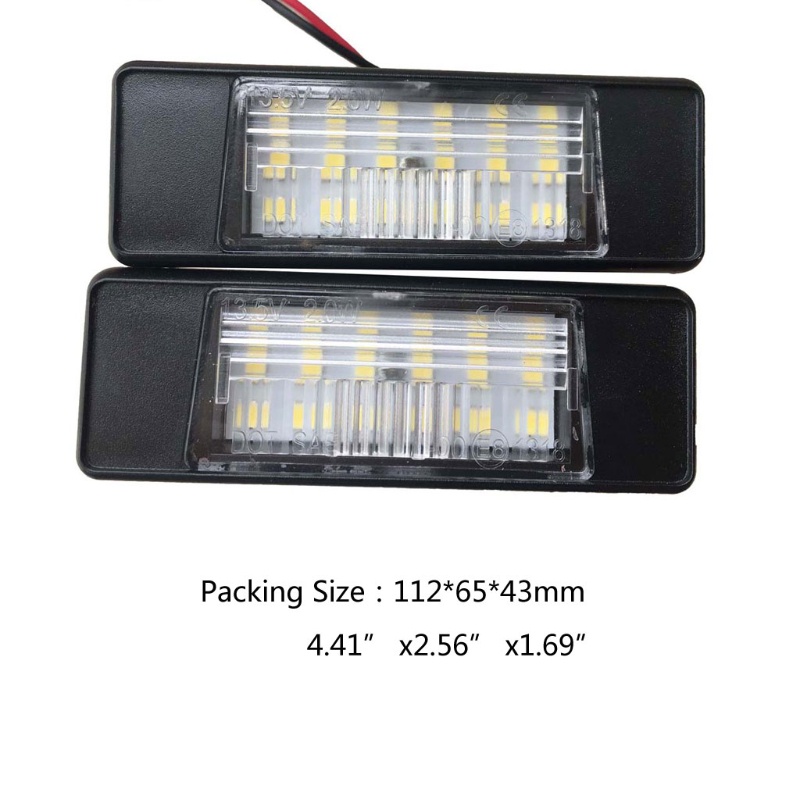 Set 2 Đèn Led Chiếu Biển Số Xe Ô Tô X-Trail JUKE Qashqai