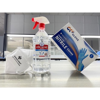 Cồn y tế sát khuẩn 90 độ chai có vòi xịt 1000mL ,