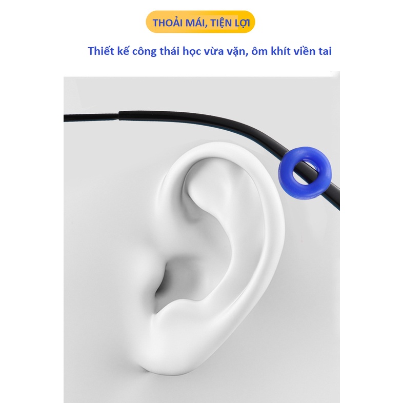 Vòng cài tai silicone mềm mại, đàn hồi với thiết kế công thái học thông minh chống xệ tụt, rơi kính (1 cặp)