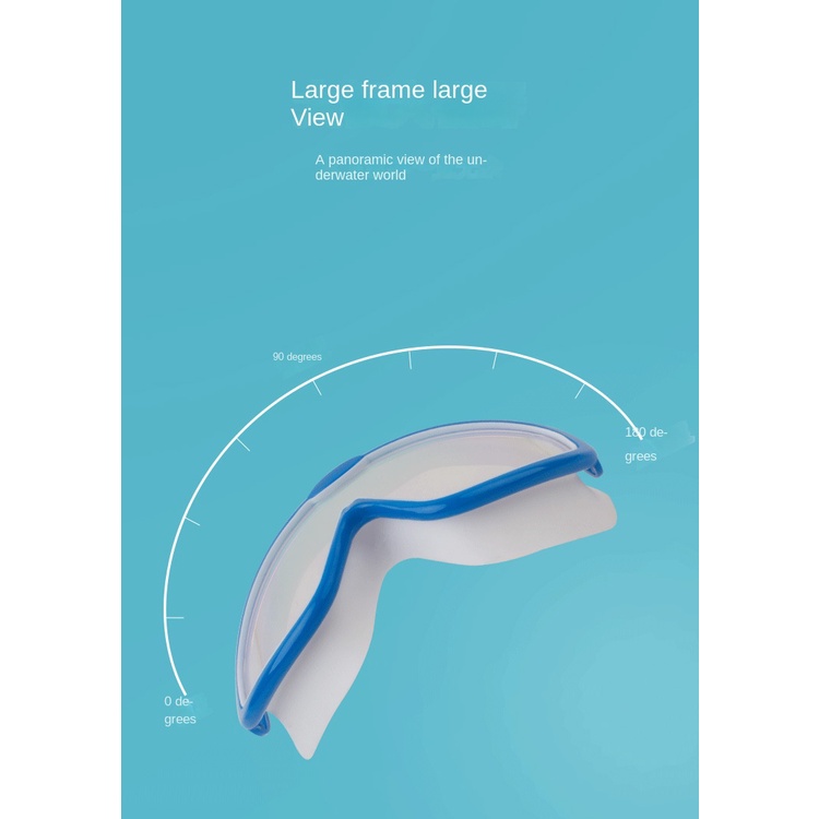 Kính bơi lội LEMONKID gọng lớn HD chống bám hơi nước chống thấm nước dành cho bé trai và bé gái