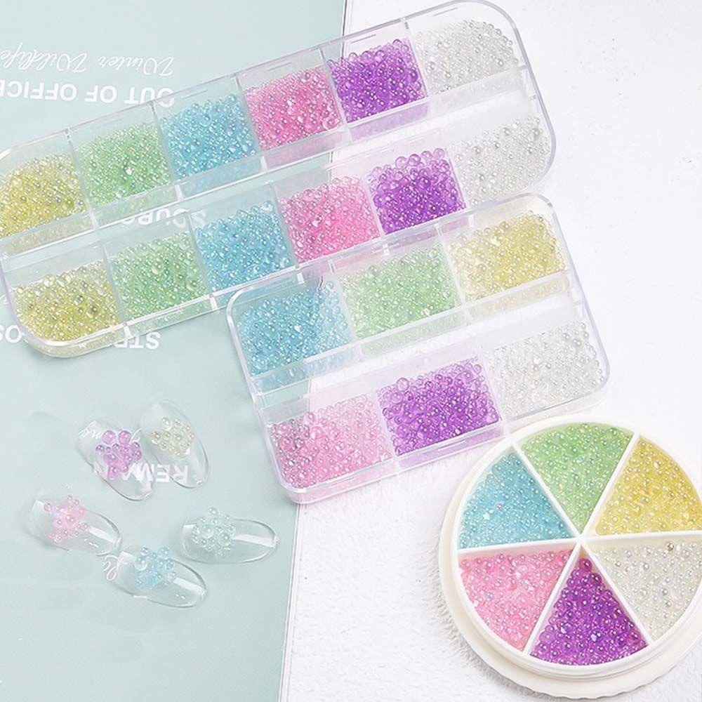 Hạt Nhựa Nhỏ Nhiều Màu Không Xốp Trang Trí Móng Tay DIY|Phụ Kiện Trang Sức Trang Trí Móng Tay Xinh Xắn