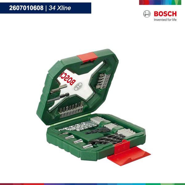 Bộ mũi khoan tổng hợp 34 chi tiết Bosch 2607010608