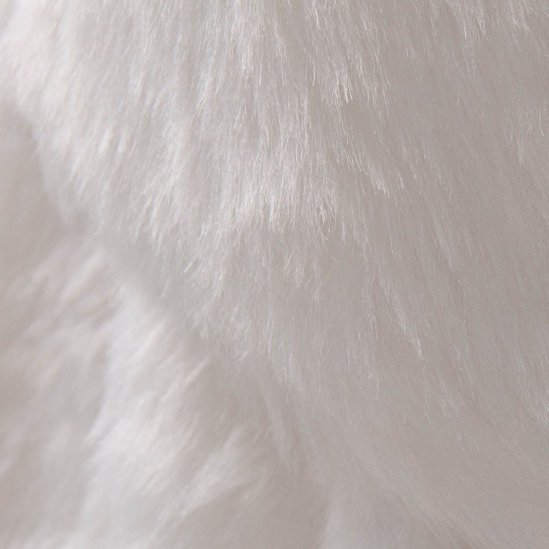 Vớ Lông Màu Trắng Treo Trang Trí Giáng Sinh