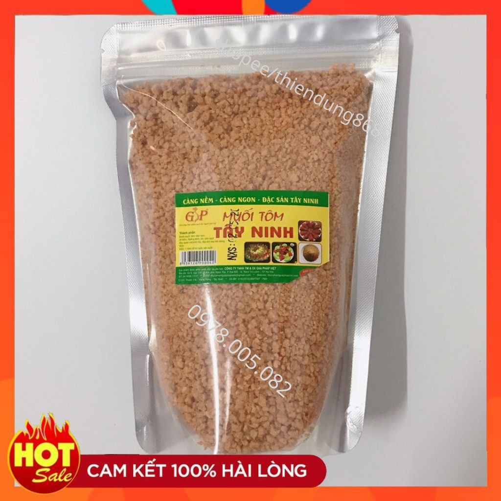 Muối Tôm Tây Ninh [ Loại Ngon ] Muối Tôm_Túi Zíp Loại 500gr