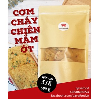 Cơm Cháy Chiên Mắm Ớt Qavafood - giòn tan, đậm vị - Chứng nhận vệ sinh ATTP