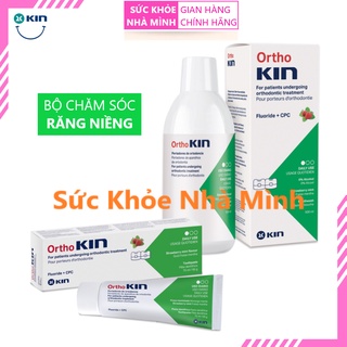 SKNM | COMBO Chăm Sóc Răng Niềng: Nước Súc Miệng 500 ML + Kem Đánh Răng 95g - ORTHOKIN