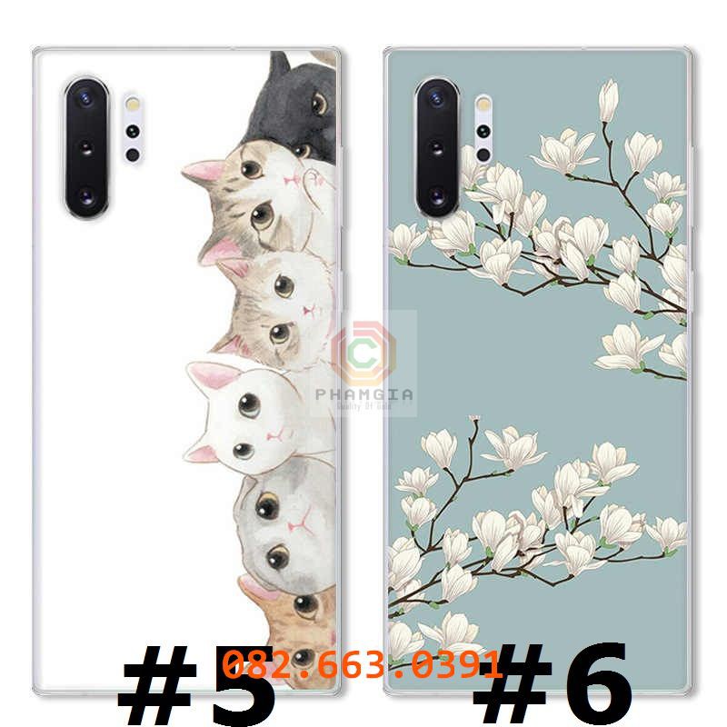 Ốp lưng Samsung Note 10 pro/ Note 10 plus dẻo in hình đẹp