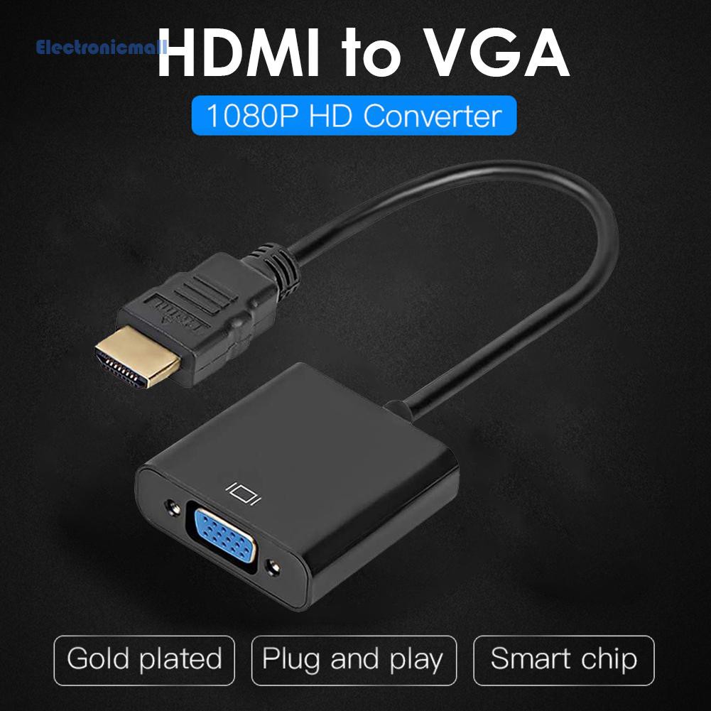 Đầu Chuyển Đổi Từ Cổng Hdmi Sang Cổng Cắm Vga 1080p Full Hd Dùng Cho Máy Chiếu / Máy Chiếu / Hdtv