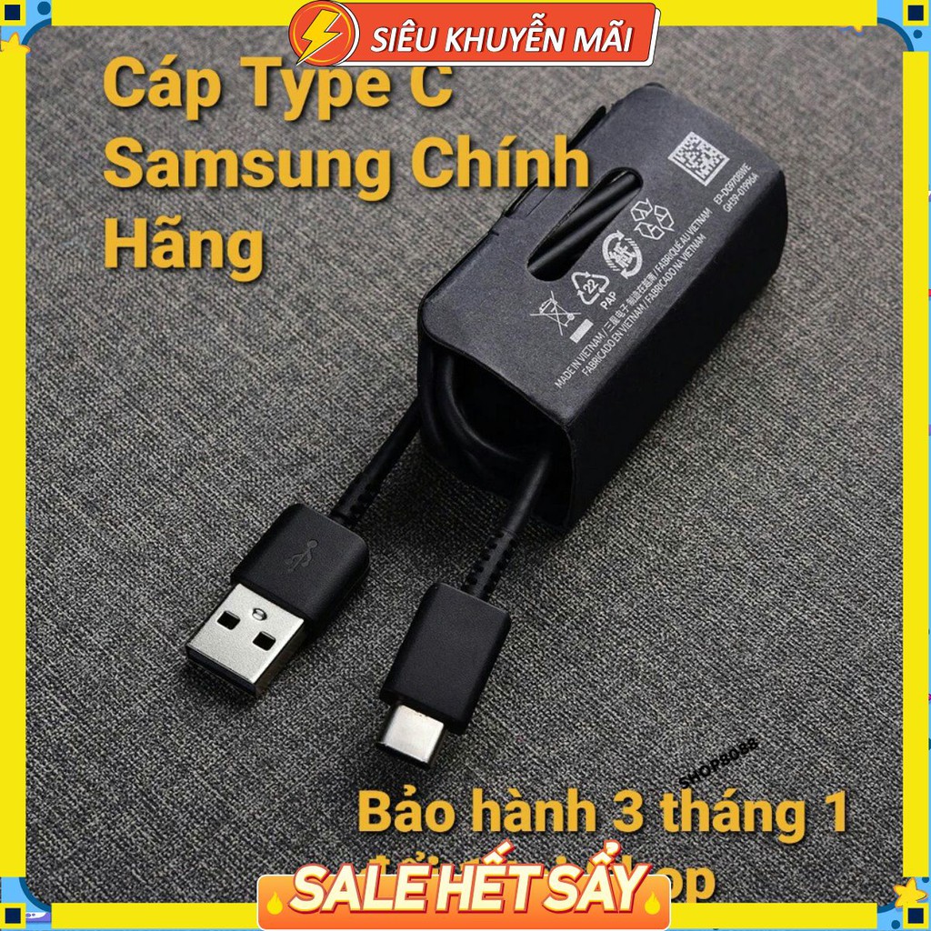 Dây cáp sạc Samsung chính hãng Type-C Usb, Micro Usb 1m hỗ trợ sạc nhanh Note 9/Note 8/S9/S8/ S7 S6