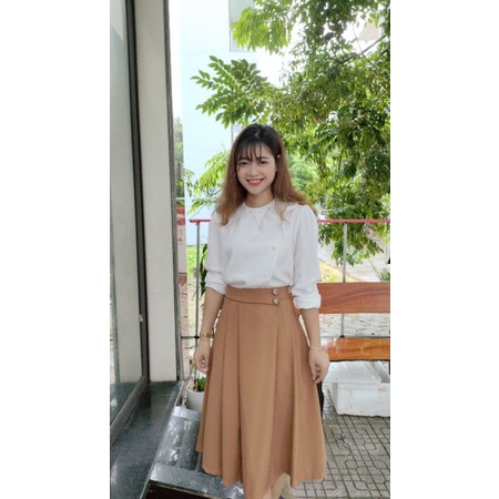 Chân váy xòe ly cao cấp 9383 A500.329