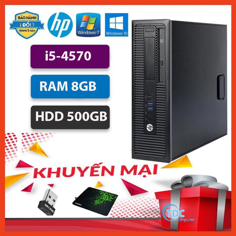 Máy Tính Để Bàn Văn Phòng Giá Rẻ 🌞 PC Đồng Bộ | HP ProDesk 600G1 ( I5 4570/8G/500G ) - Bảo Hành 12 Tháng.