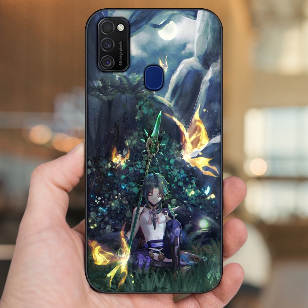 Ốp lưng Samsung M21, M30S viền đen in hình Xiao Genshin Impact