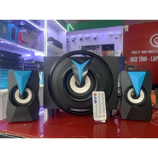 Loa vi tính loa máy tính bluetooth k10 2.1 đèn led rgb công suất 25w có khe cắm usb, thẻ nhớ