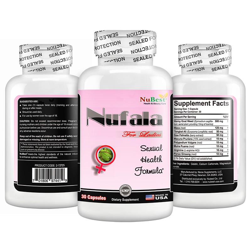 Thực Phẩm Bảo Vệ Sức Khoẻ Hỗ Trợ Tăng Cường Sinh Lý Nữ Nufala của thương hiệu NuBest 30 Viên/ Hộp | BigBuy360 - bigbuy360.vn