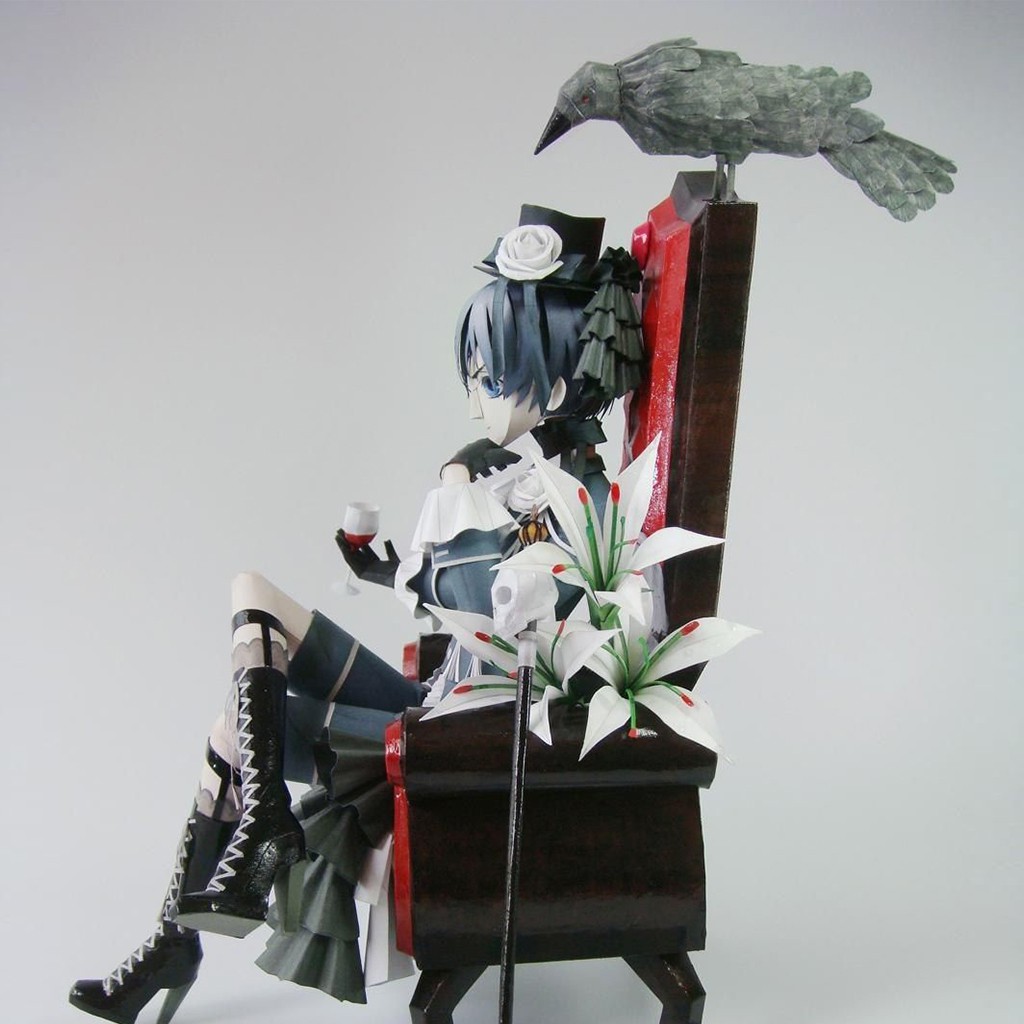 Mô hình giấy Anime Hắc Quản Gia Ciel Phantomhive - Black Butler