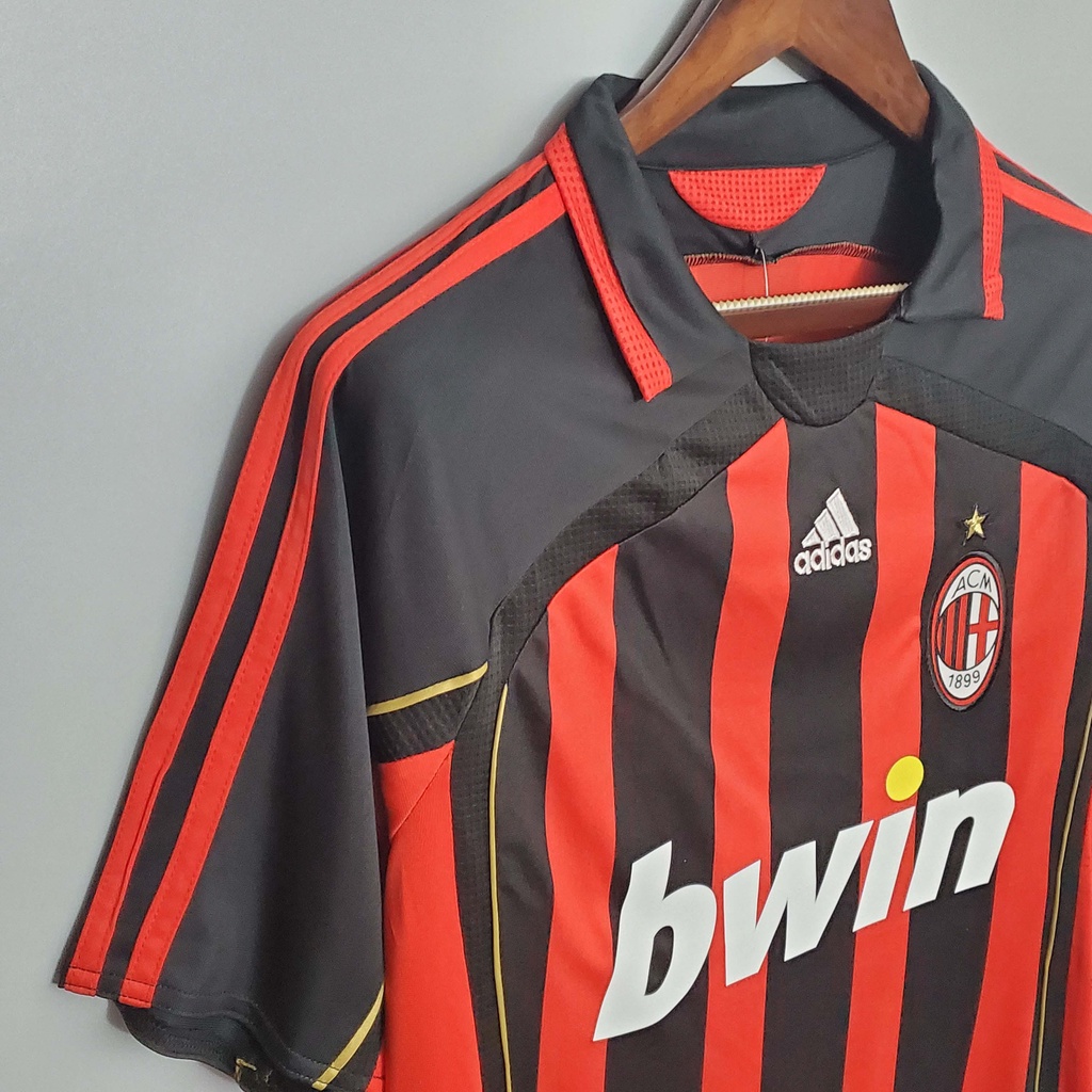 Áo thun đá banh Ac Milan 2006/2007 phong cách Retro cho nam