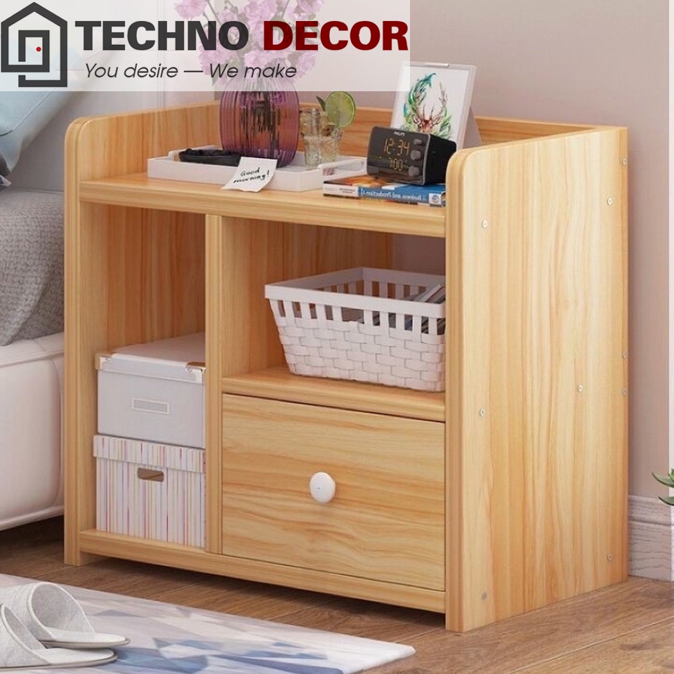 Tủ Đầu Giường Mini Tap Đầu Giường Giá Rẻ Decor Phòng Ngủ Chống Mối Mọt TechnoDecor BT0014
