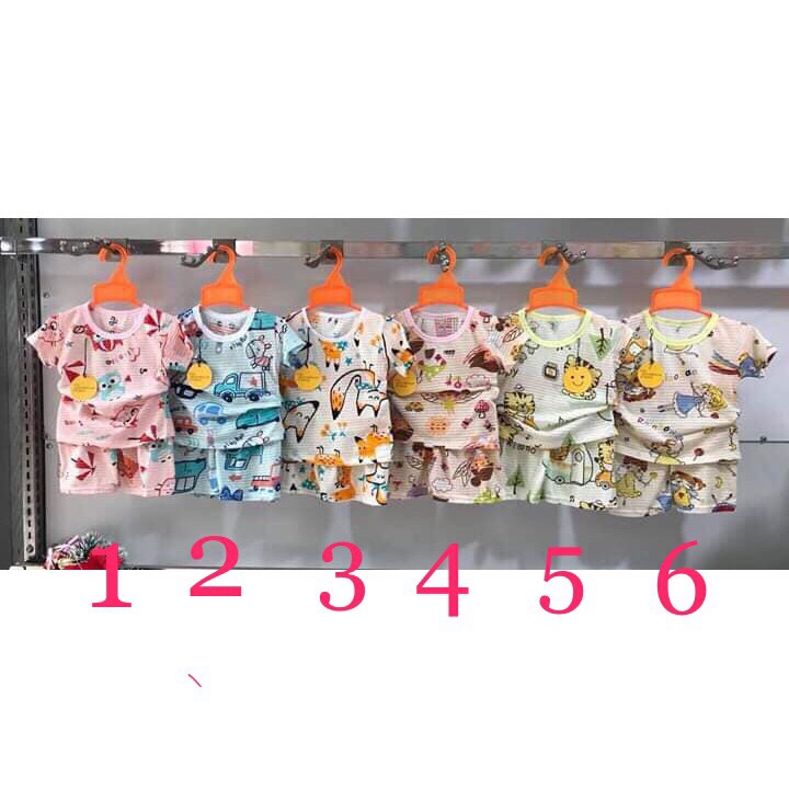 Bộ Cotton Sợi Tre Cho Bé