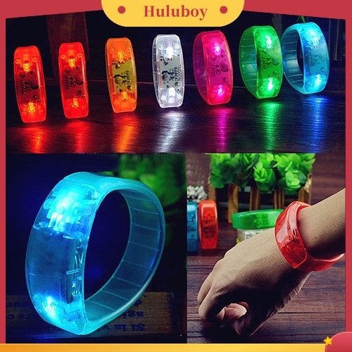 Hu❤ Vòng Tay Đèn LED Phát Sáng Điều Khiển Bằng Giọng Nói