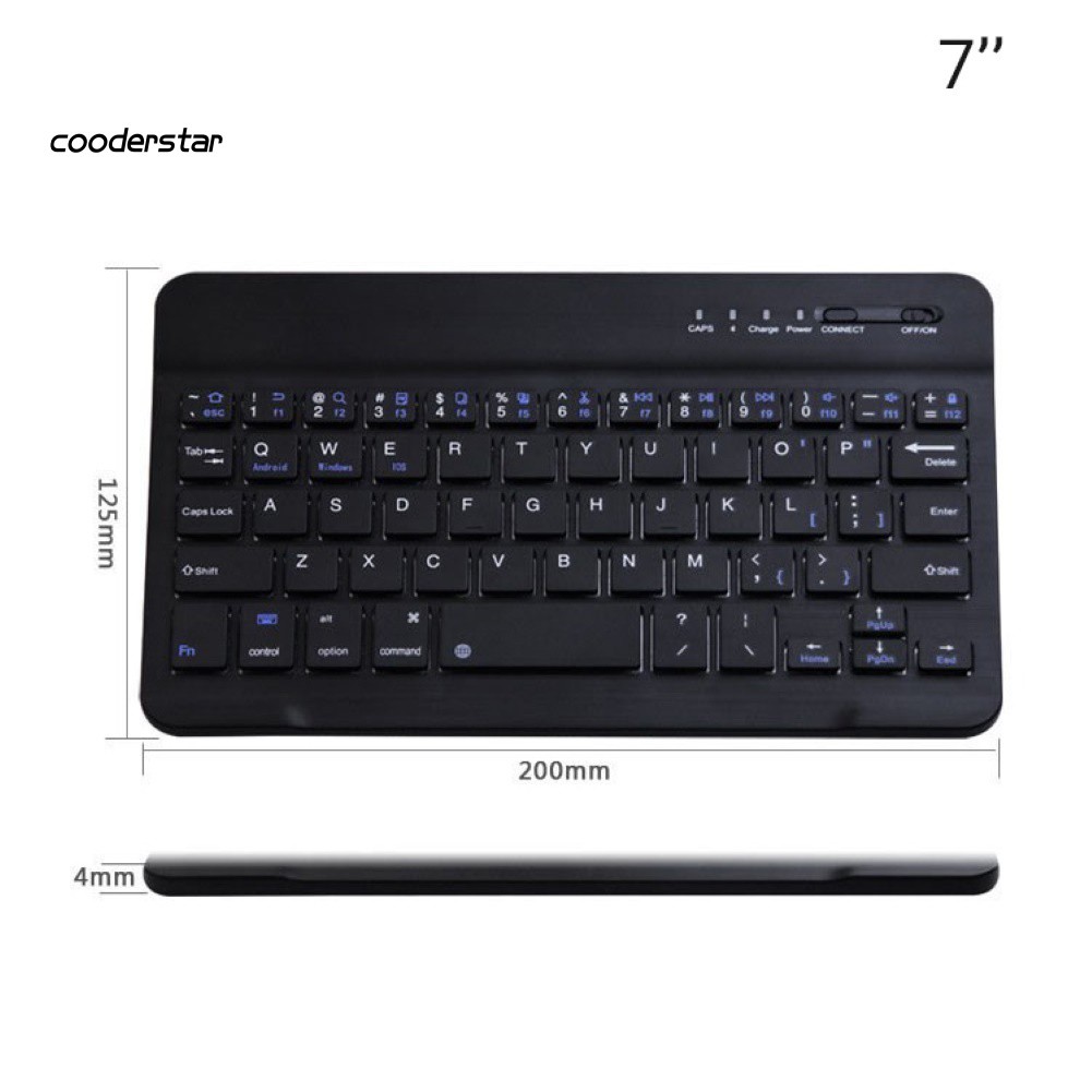 Bàn Phím Không Dây Mini Wdp 7 / 10inch Cho Điện Thoại Máy Tính Bảng Laptop